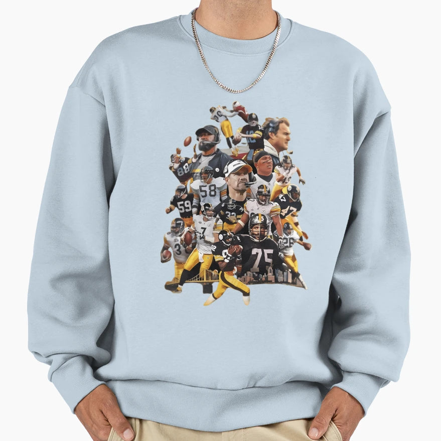 Steelers Football Sweatshirt - Graphic Print Unisex - T-Shirt, Sweatshirt, Hoodie