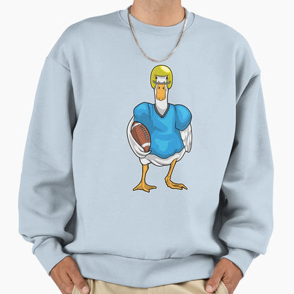 Duck American Football Helmet Sweatshirt - Novelty Apparel for Adults - T-Shirt, Sweatshirt, Hoodie