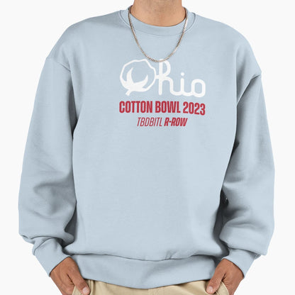 Cotton Script R Row Sweatshirt - Casual Everyday Wear Unisex - T-Shirt, Sweatshirt, Hoodie