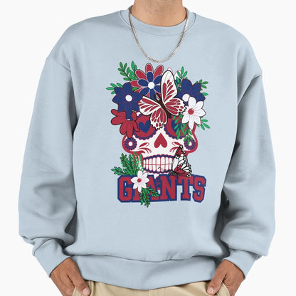 New York Giants Scull Sweatshirt - Fun Novelty Design Unisex - T-Shirt, Sweatshirt, Hoodie