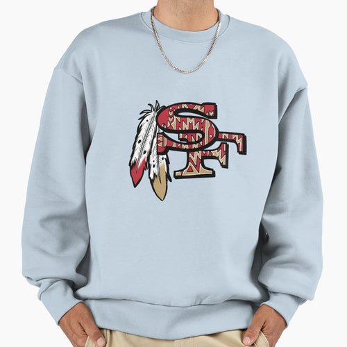 Native American 49Ers Logo Sweatshirt - Fun Novelty Design Unisex - T-Shirt, Sweatshirt, Hoodie