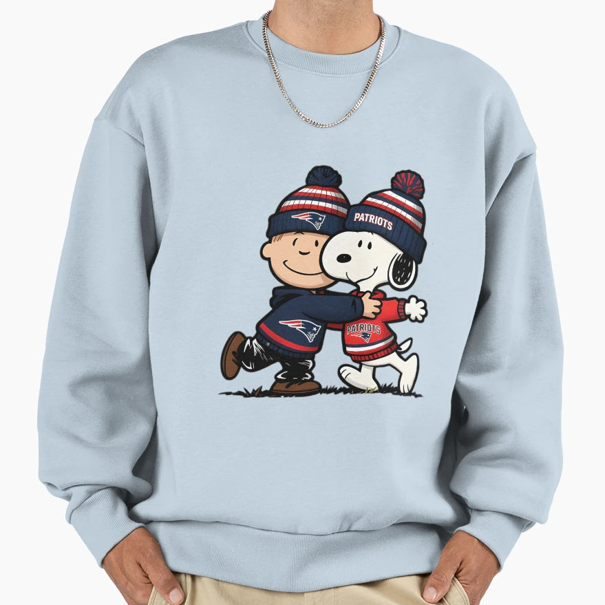 Snoopy And Charlie Brown New England Sweatshirt - Graphic Print Men Women - T-Shirt, Sweatshirt, Hoodie