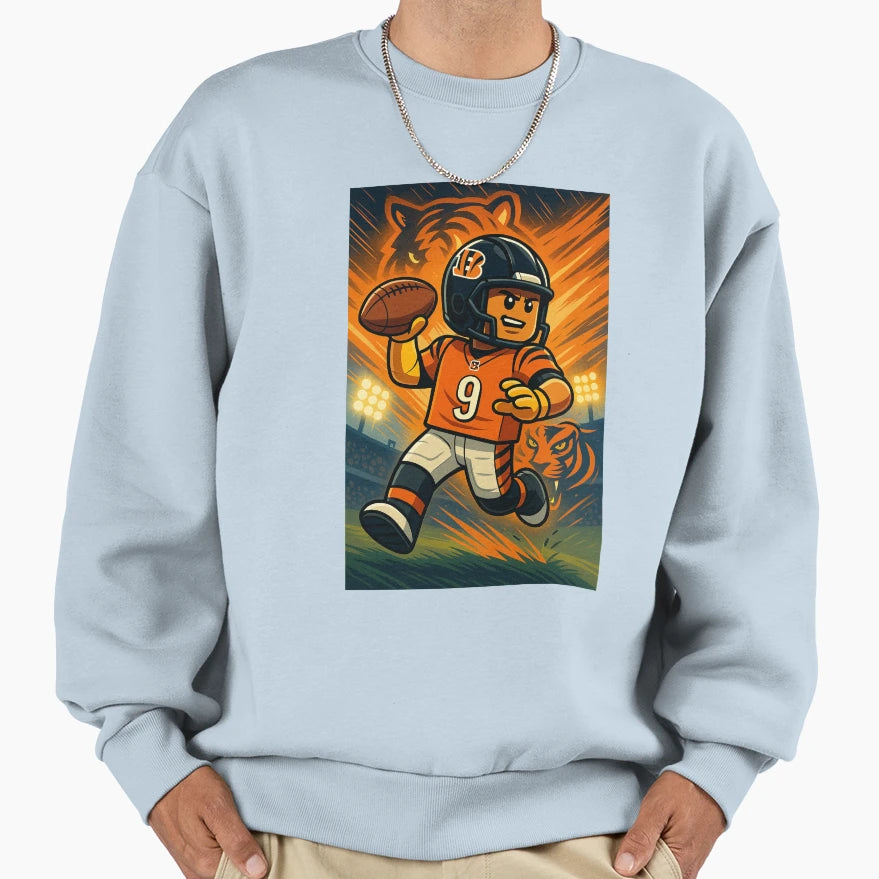 Block Burrow Sweatshirt - Minimalist Print for Adults - T-Shirt, Sweatshirt, Hoodie