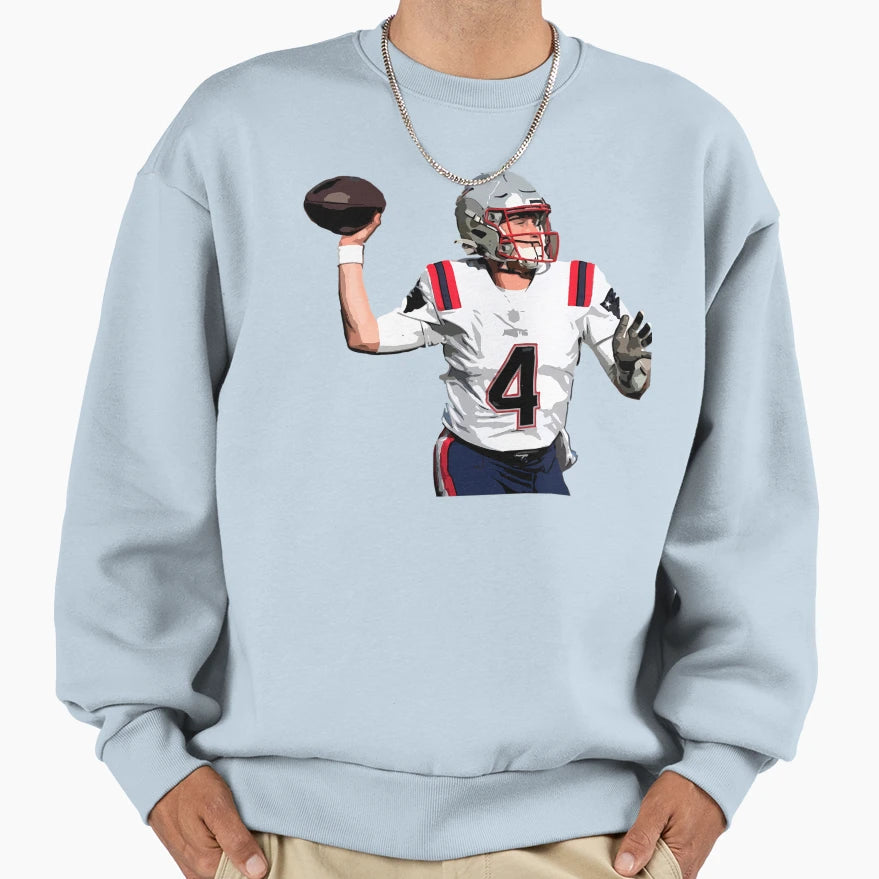 Bailey Zappe Sweatshirt - Trendy Graphic Men Women - T-Shirt, Sweatshirt, Hoodie