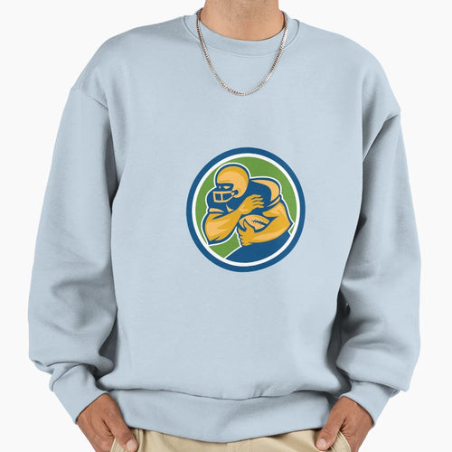 American Football Running Back Sweatshirt - Custom Art Print Men Women - T-Shirt, Sweatshirt, Hoodie