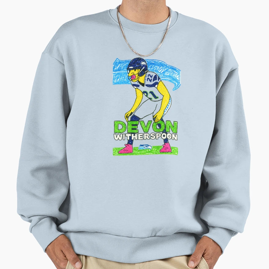 Devon Witherspoon Sweatshirt - Unique Graphic for Adults - T-Shirt, Sweatshirt, Hoodie