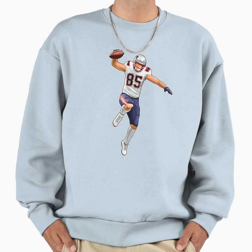 Hunter Henry 85 Spikes Touchdown Sweatshirt - Unique Graphic for Adults - T-Shirt, Sweatshirt, Hoodie