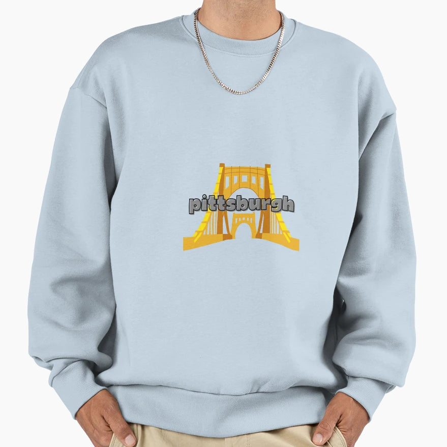 Pittsburgh Bridge Sweatshirt - Trendy Graphic Men Women - T-Shirt, Sweatshirt, Hoodie