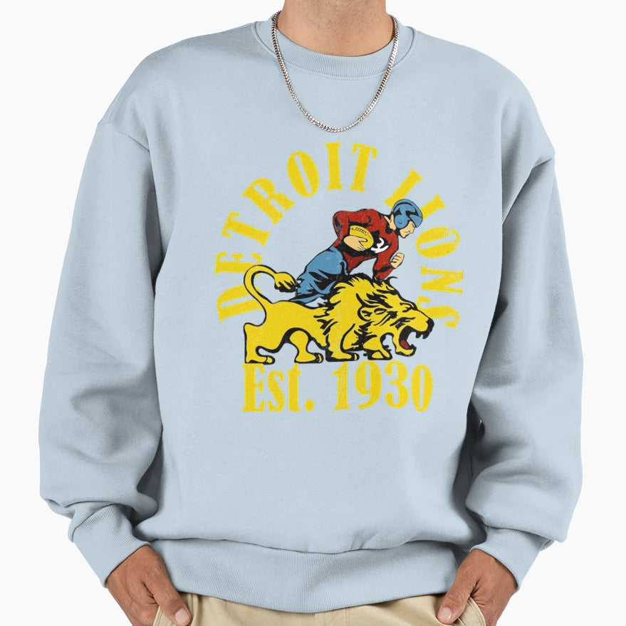 Football Detroit Lions Sweatshirt - Aesthetic Graphic for Adults - T-Shirt, Sweatshirt, Hoodie