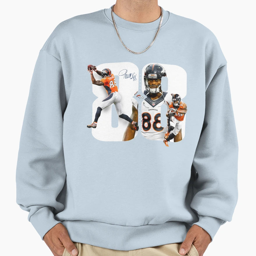 Thank You Demaryius Thomas Sweatshirt - Aesthetic Graphic for Adults - T-Shirt, Sweatshirt, Hoodie