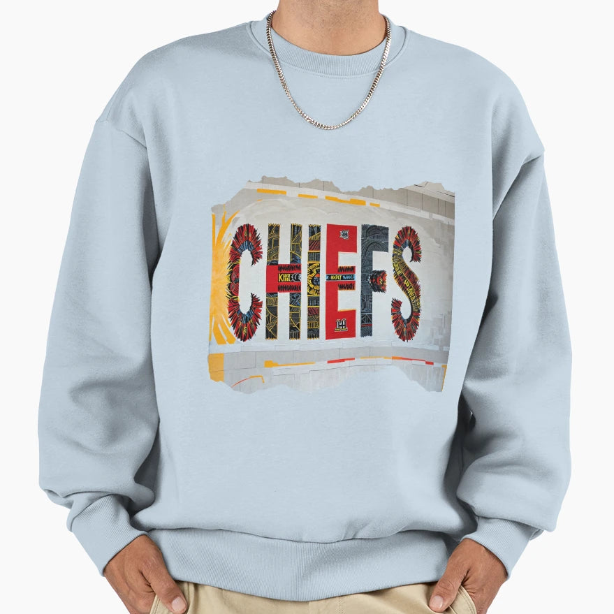 Kansas City Chiefs Colors 5 Sweatshirt - Fun Novelty Design for Adults - T-Shirt, Sweatshirt, Hoodie