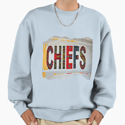 Kansas City Chiefs Colors 5 Sweatshirt - Fun Novelty Design for Adults - T-Shirt, Sweatshirt, Hoodie