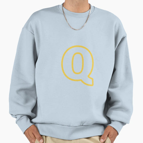 Stylish Golden Alphabet To Zee Sweatshirt - Aesthetic Graphic for Adults - T-Shirt, Sweatshirt, Hoodie