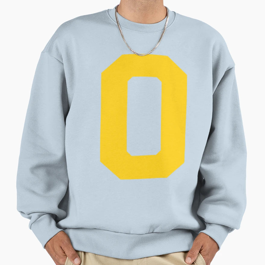 Number 0 Yellow Zero Sports Number 0 Sweatshirt - Trendy Graphic Unisex - T-Shirt, Sweatshirt, Hoodie