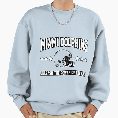 Fin Power Unleashed Miami Dolphins Sweatshirt - Custom Art Print Unisex - T-Shirt, Sweatshirt, Hoodie