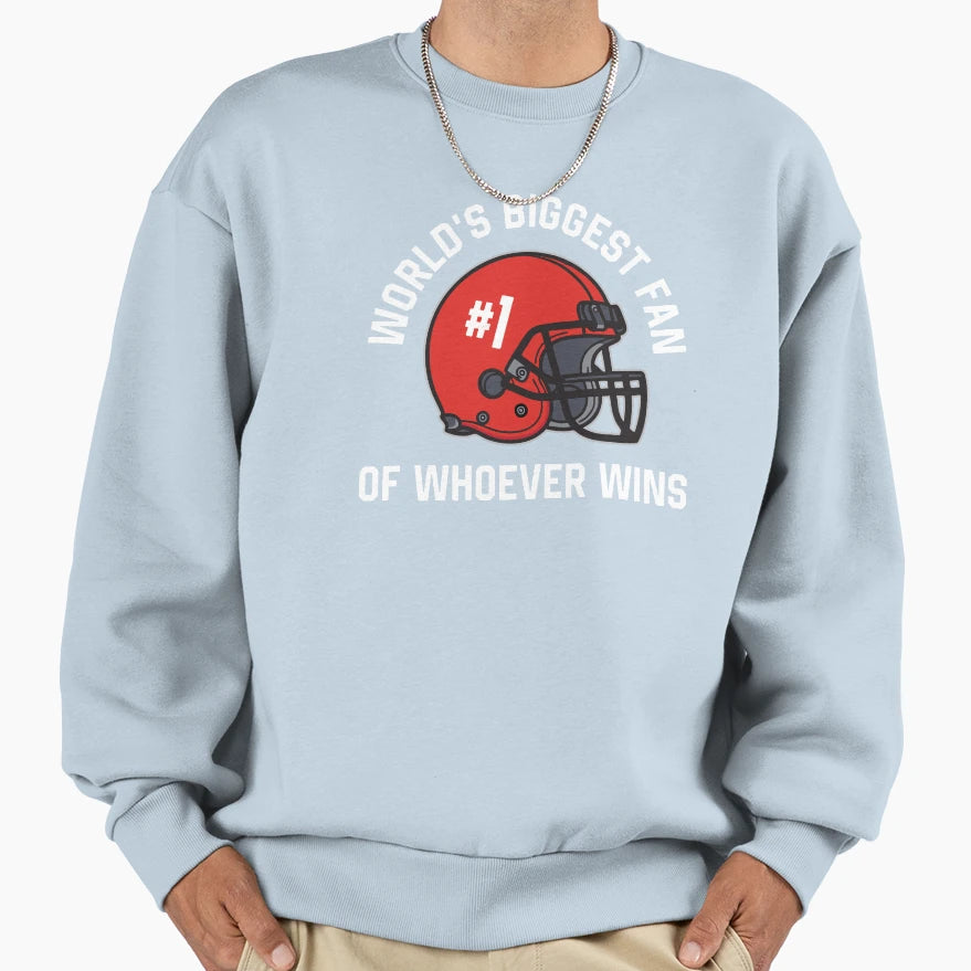 Funny Worlds Biggest Fan Sweatshirt - Casual Everyday Wear for Adults - T-Shirt, Sweatshirt, Hoodie