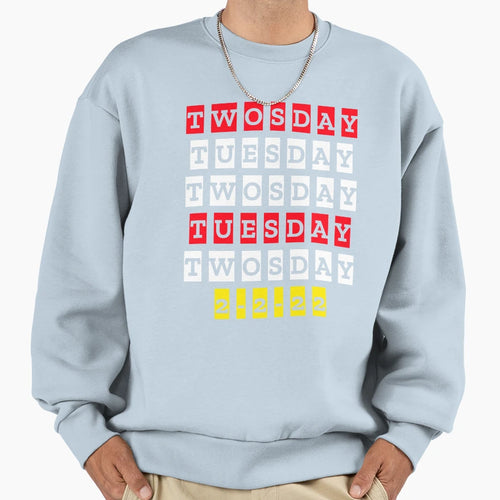 Twosday Tuesday February 2 2 22 Sweatshirt - Minimalist Print for Adults - T-Shirt, Sweatshirt, Hoodie