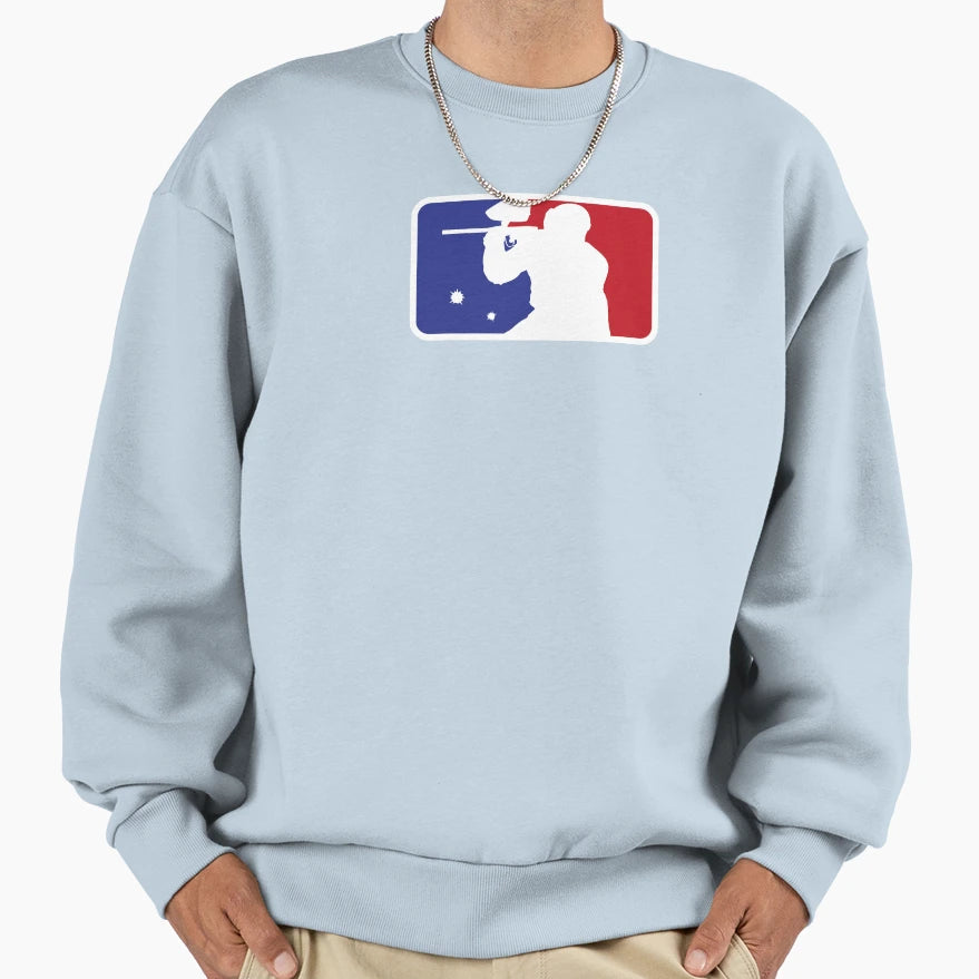 Paintball Sport Logo Red Blue Sweatshirt - Streetwear Style Unisex - T-Shirt, Sweatshirt, Hoodie