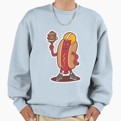 Hotdog Football Sweatshirt - Trendy Graphic for Adults - T-Shirt, Sweatshirt, Hoodie
