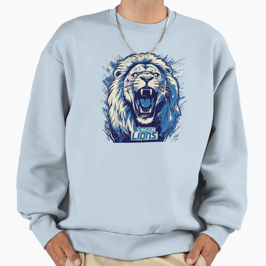 Detroit Lions Football Sweatshirt - Trendy Graphic Men Women - T-Shirt, Sweatshirt, Hoodie