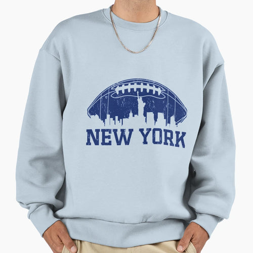 New York Skyline Football Team Sweatshirt - Casual Everyday Wear Unisex - T-Shirt, Sweatshirt, Hoodie