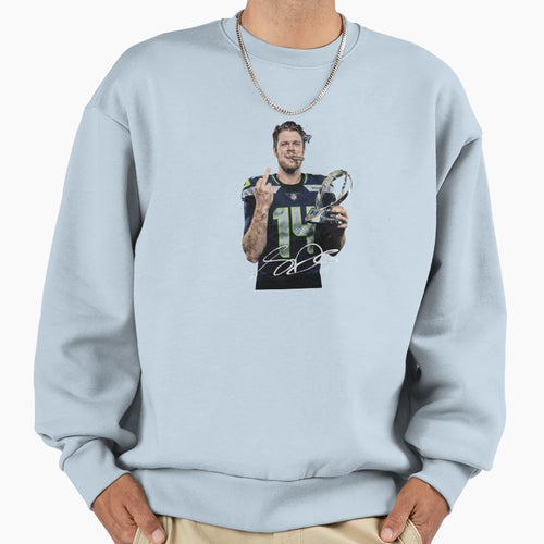 Funny Sam Darnold Midlle Finger Sweatshirt - Unique Graphic for Adults - T-Shirt, Sweatshirt, Hoodie