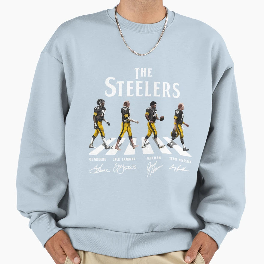 Steelers Abbey Road Sweatshirt - Casual Everyday Wear Unisex - T-Shirt, Sweatshirt, Hoodie