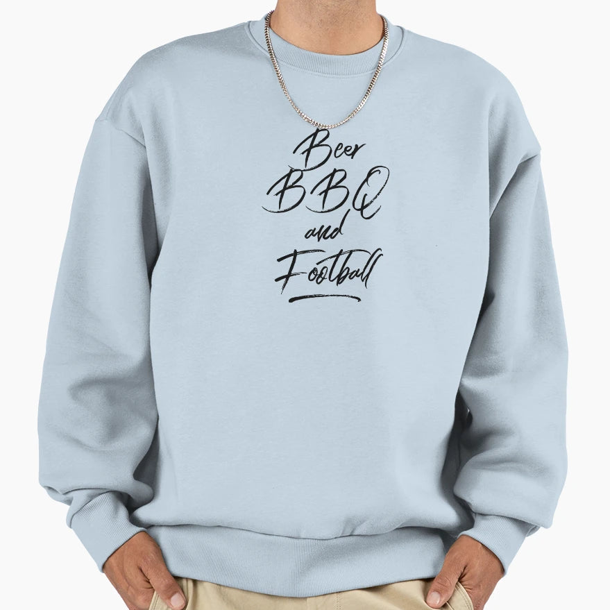 Football Beer Bbq Sundays After Sweatshirt - Fun Novelty Design Unisex - T-Shirt, Sweatshirt, Hoodie
