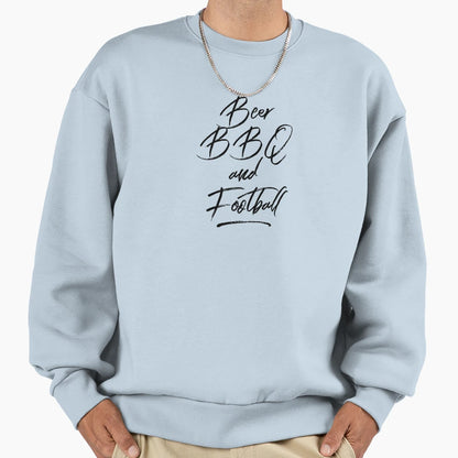 Football Beer Bbq Sundays After Sweatshirt - Fun Novelty Design Unisex - T-Shirt, Sweatshirt, Hoodie