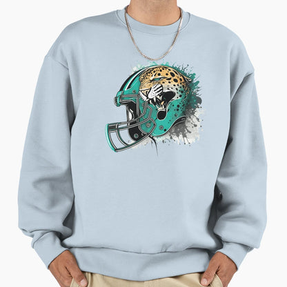 Jacksonville Jaguars Helmet Sweatshirt - Graphic Print Men Women - T-Shirt, Sweatshirt, Hoodie