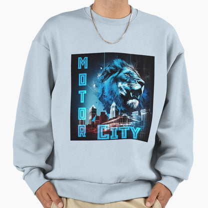 Motor City Detroit Sweatshirt - Graphic Print Unisex - T-Shirt, Sweatshirt, Hoodie