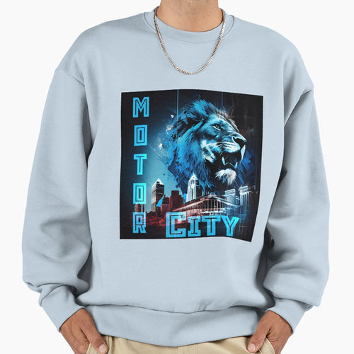 Motor City Detroit Sweatshirt - Graphic Print Unisex - T-Shirt, Sweatshirt, Hoodie