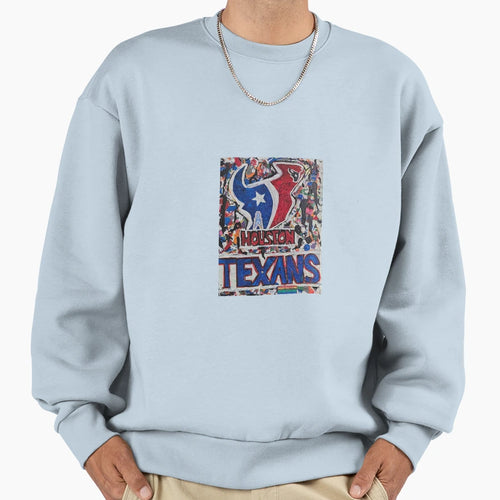 Texans Fight Fiercely Courage Mighty Sweatshirt - Graphic Print for Adults - T-Shirt, Sweatshirt, Hoodie