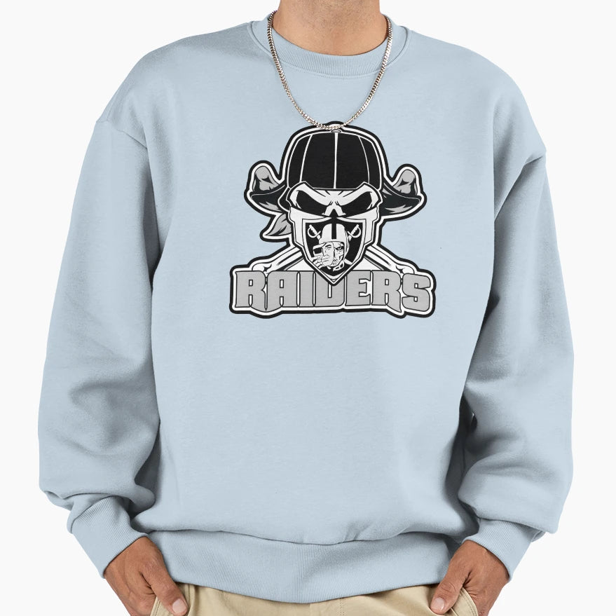 Raider Skull And Bones Sweatshirt - Fun Novelty Design for Adults - T-Shirt, Sweatshirt, Hoodie