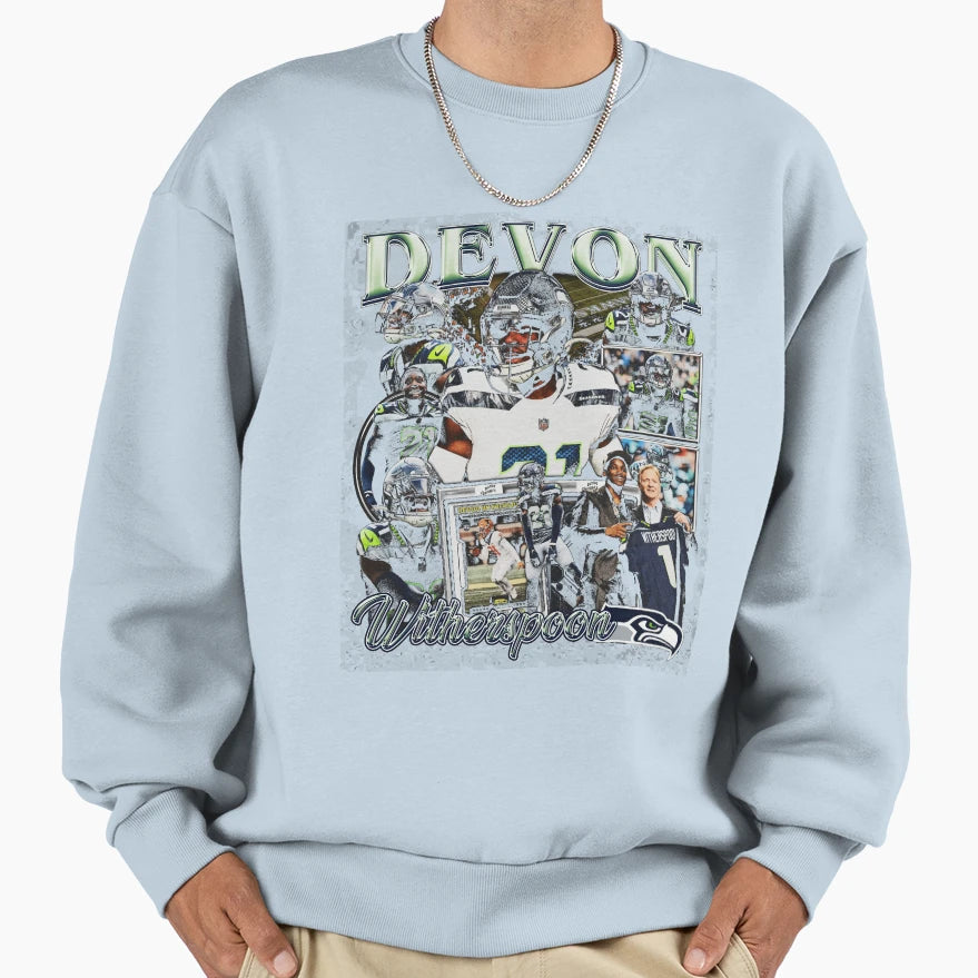 Devon Witherspoon Bootleg Sweatshirt - Novelty Apparel for Adults - T-Shirt, Sweatshirt, Hoodie