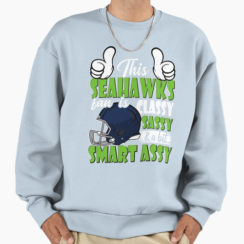 This Football Fan Is Classy Sassy And Sweatshirt - Minimalist Print Unisex - T-Shirt, Sweatshirt, Hoodie