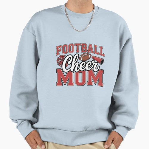 Football Cheer Mom Cheerleader Sweatshirt - Trendy Graphic Men Women - T-Shirt, Sweatshirt, Hoodie