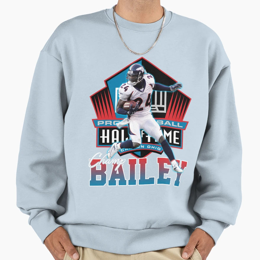Champ Bailey Football Sweatshirt - Casual Everyday Wear for Adults - T-Shirt, Sweatshirt, Hoodie