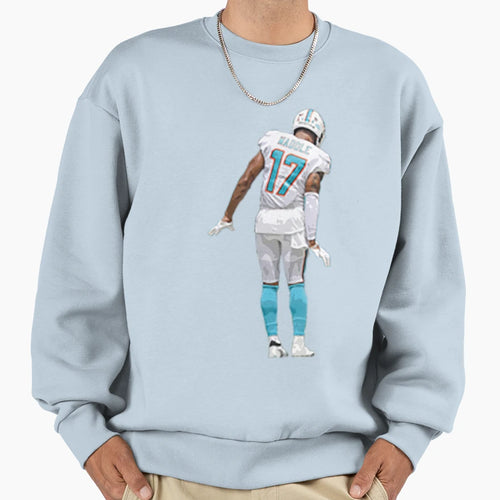 Jalen Waddle Celebration Sweatshirt - Trendy Graphic for Adults - T-Shirt, Sweatshirt, Hoodie