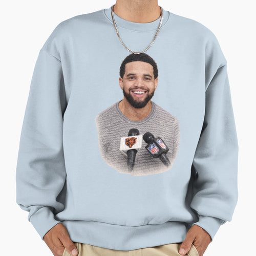 CW Knit Art Chicago Football Star Sweatshirt - Streetwear Style Unisex - T-Shirt, Sweatshirt, Hoodie