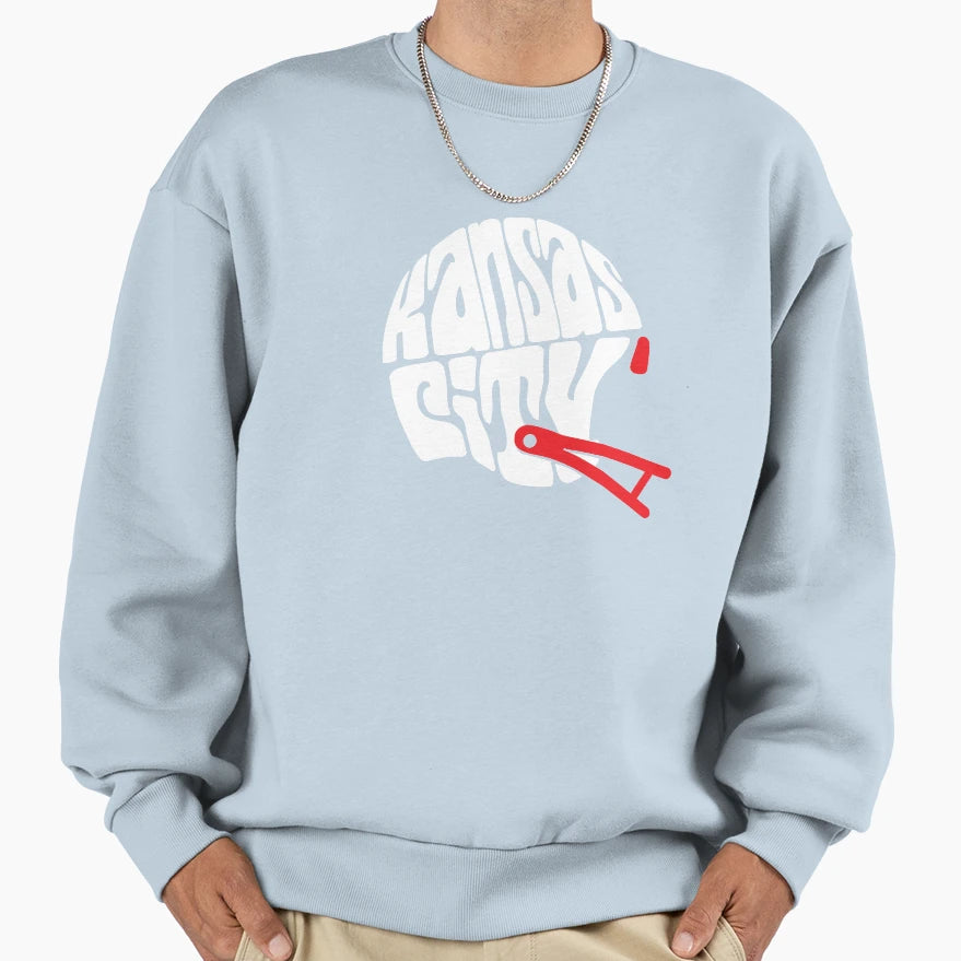 Kansas City Helmet Sweatshirt - Unique Graphic Men Women - T-Shirt, Sweatshirt, Hoodie
