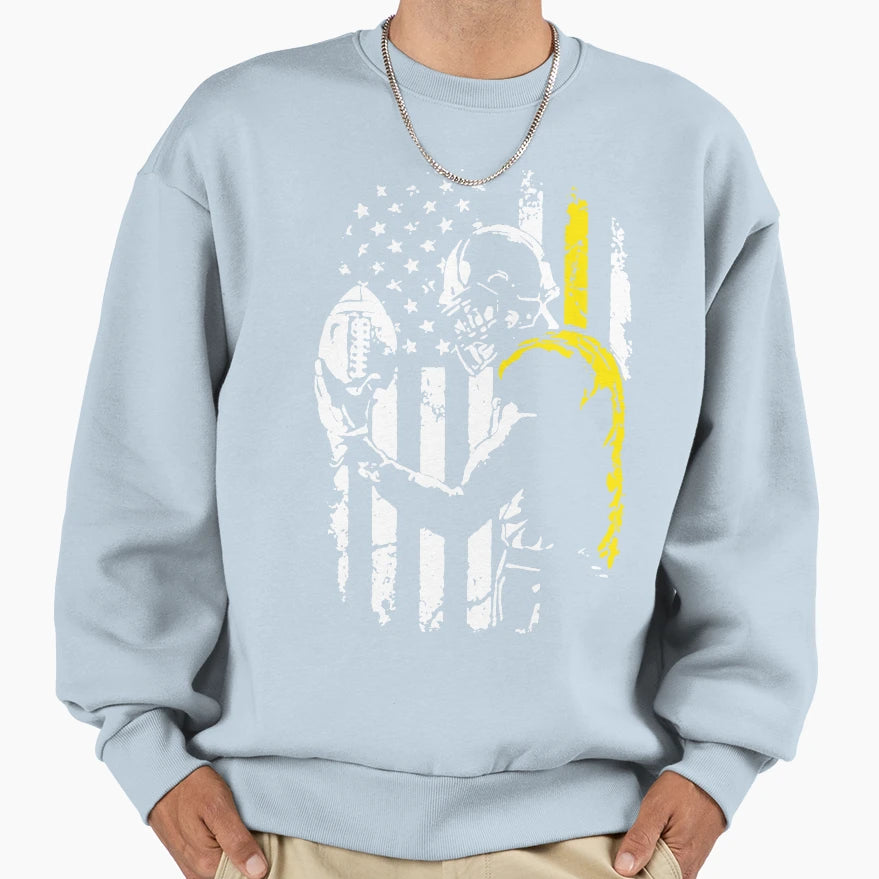 American Baseball Sweatshirt - Casual Everyday Wear Men Women - T-Shirt, Sweatshirt, Hoodie