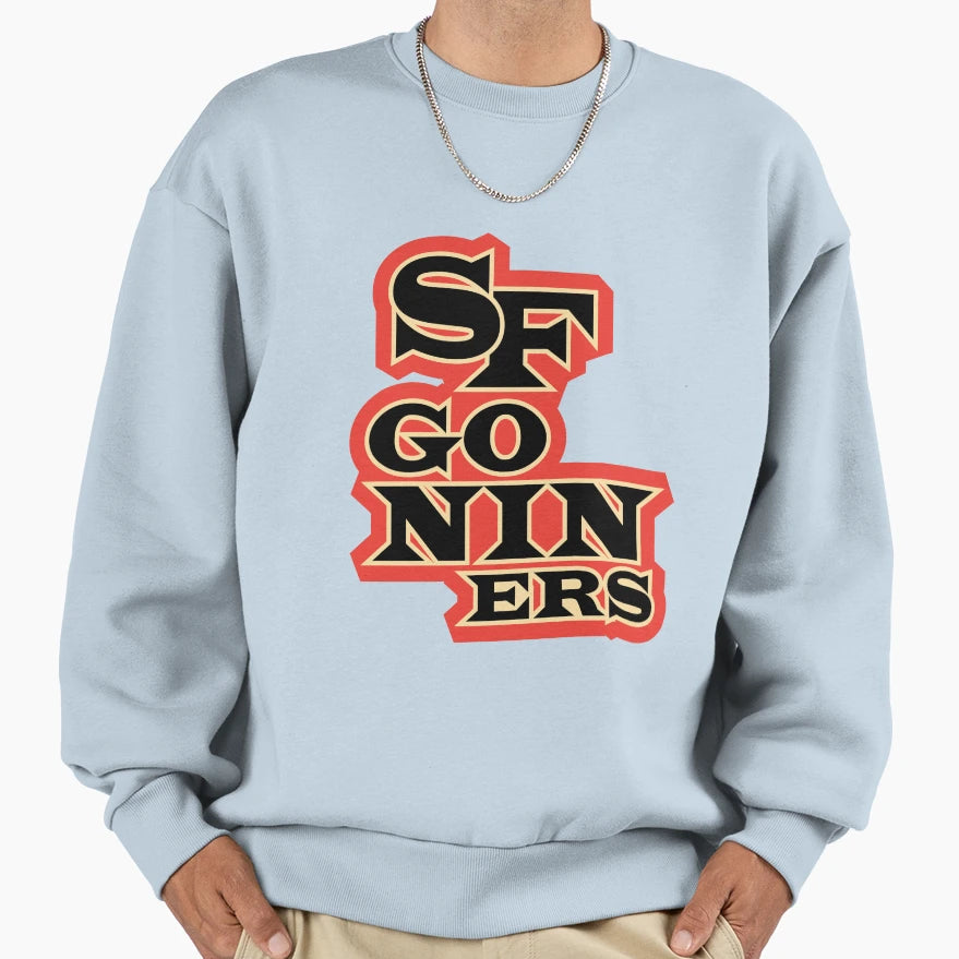 Sf Go Niners Sweatshirt - Aesthetic Graphic Unisex - T-Shirt, Sweatshirt, Hoodie