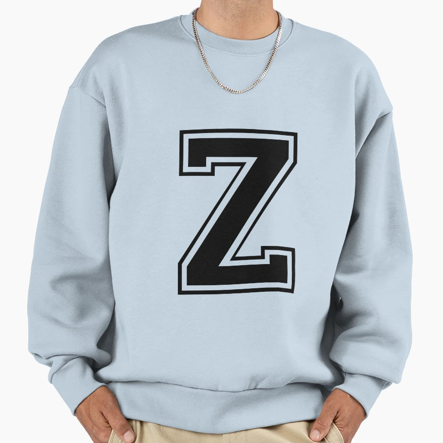 Letter Z Sweatshirt - Aesthetic Graphic for Adults - T-Shirt, Sweatshirt, Hoodie