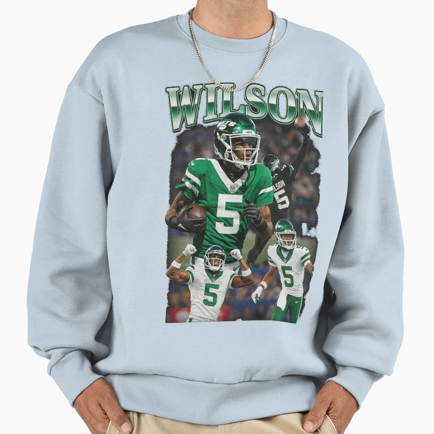 Garrett Wilson New York Sweatshirt - Aesthetic Graphic for Adults - T-Shirt, Sweatshirt, Hoodie