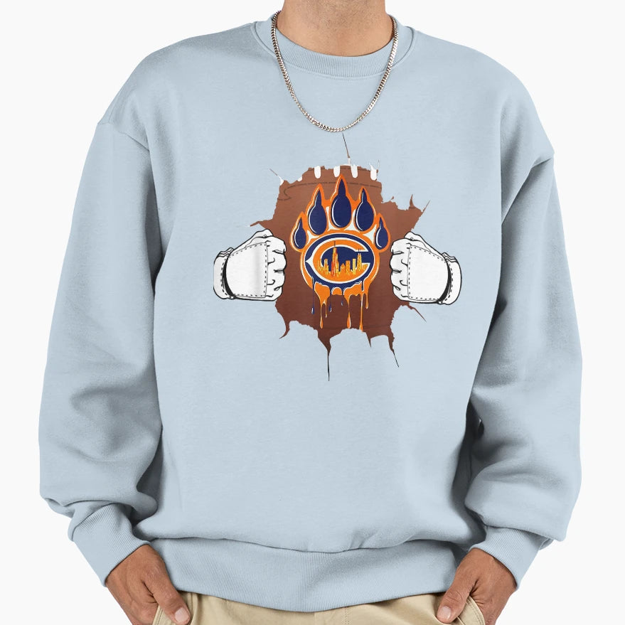 Funny Foot Chicago Gifts Fans Sweatshirt - Aesthetic Graphic for Adults - T-Shirt, Sweatshirt, Hoodie