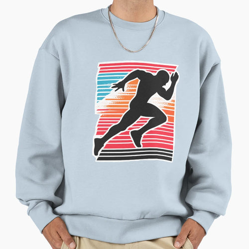 Silhouette Sprint Colorful Sweatshirt - Minimalist Print Unisex - T-Shirt, Sweatshirt, Hoodie