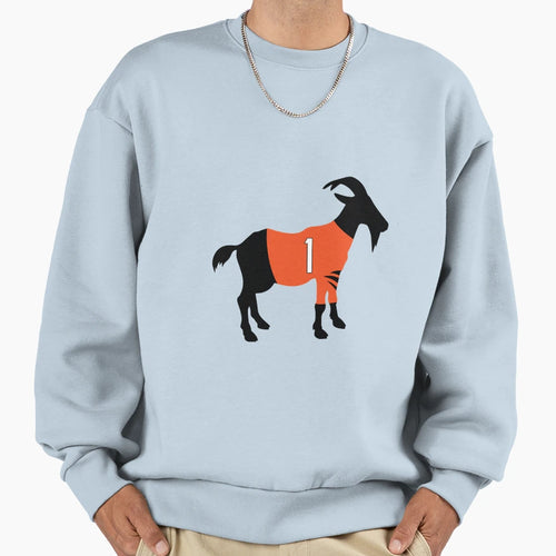 Jamarr Chase Goat Sweatshirt - Novelty Apparel Unisex - T-Shirt, Sweatshirt, Hoodie