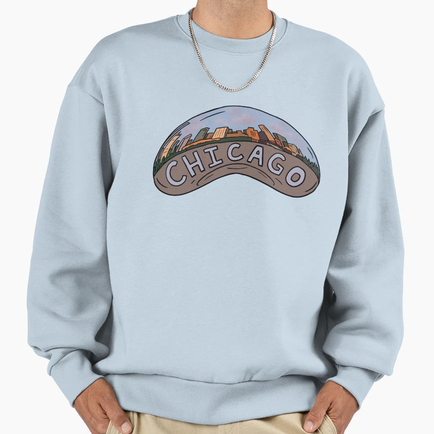 Bean Chicago Sweatshirt - Casual Everyday Wear for Adults - T-Shirt, Sweatshirt, Hoodie