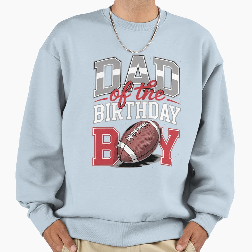 Dad Football Birthday Family Baller T-Shirt - Aesthetic Graphic Men Women - T-Shirt, Sweatshirt, Hoodie